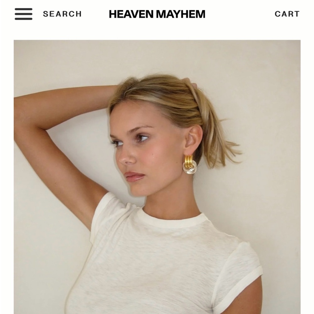Heaven Mayhem Mixed Double Knot Earrings